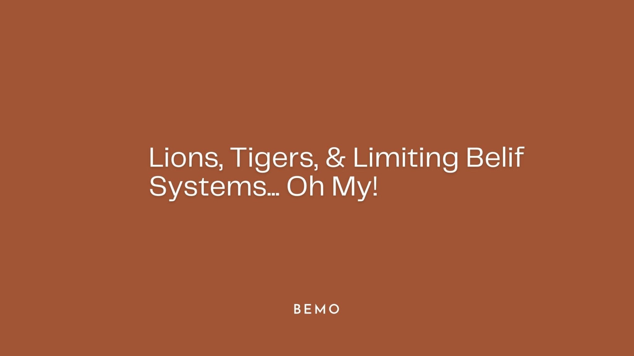 THREAT to PET: Using Positives To Combat Lions in your Belief Systems - BeMo