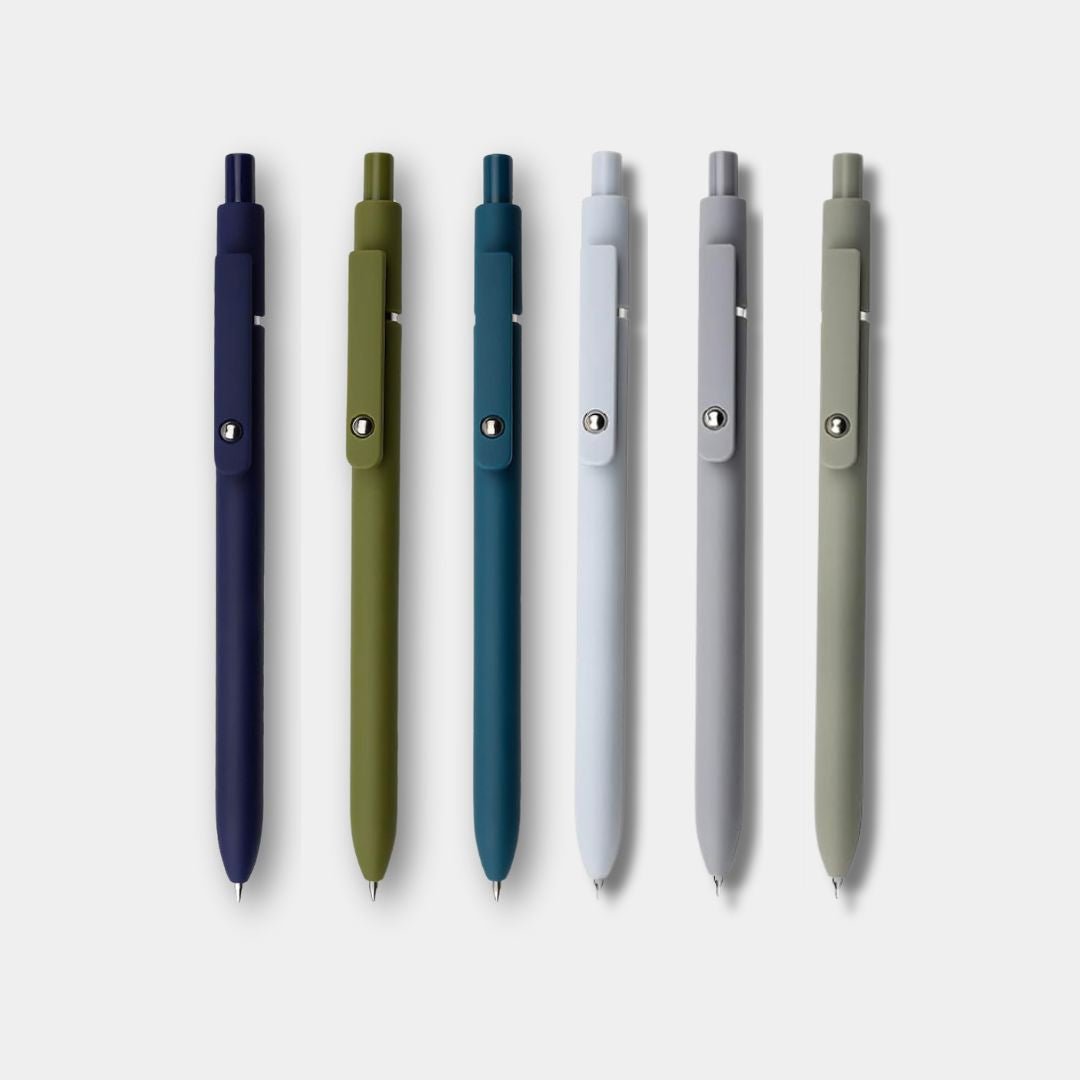 BeMo 6 - Pack Cool Colors Pen Set | BeMo Inkflow Gel Pens