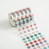 Daily Habit Tracking Colorful Washi Dot Stickers | Visualize Your Progress