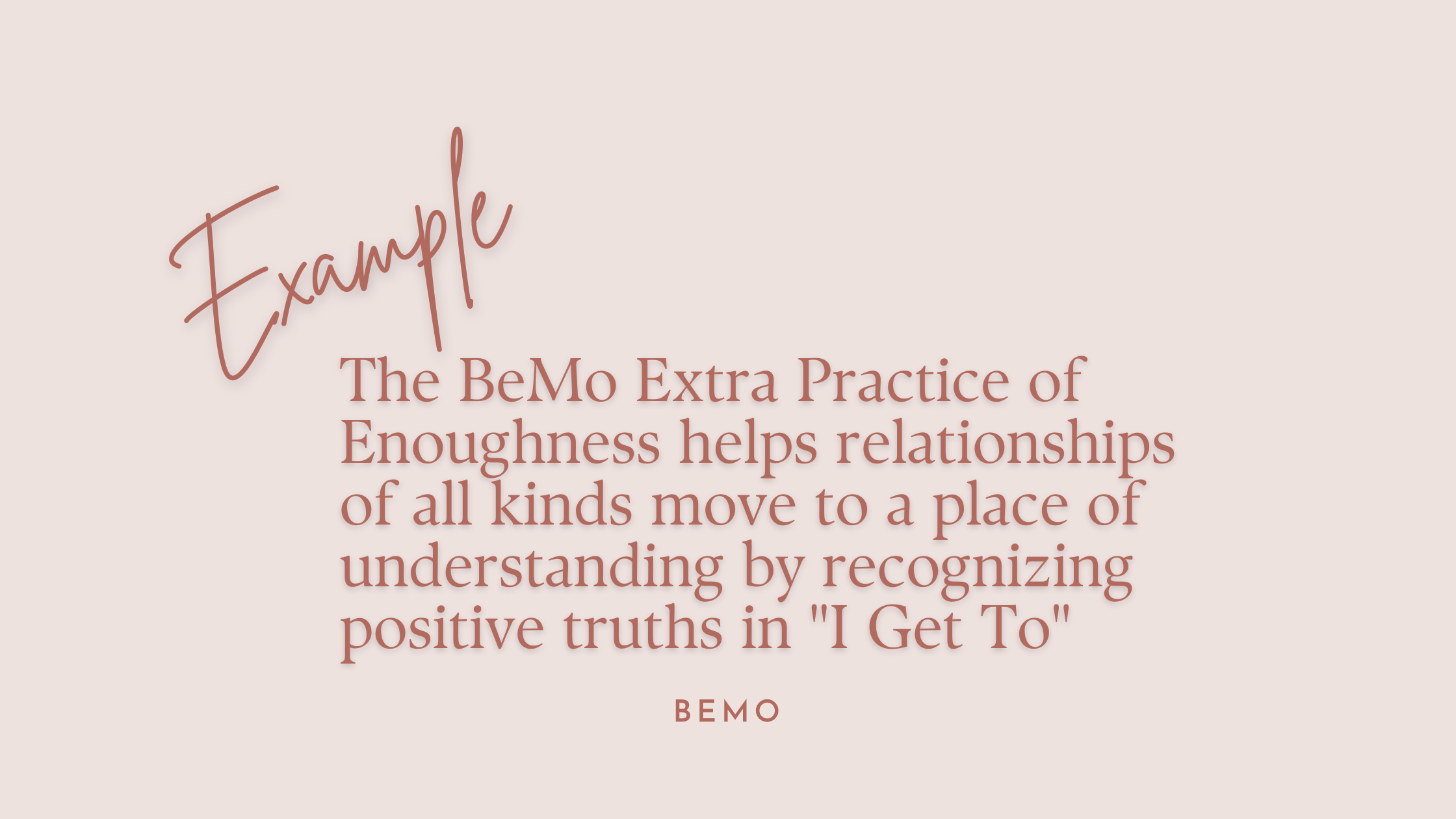 The “I Get To” Practice For Relationships - BeMo Journal