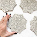 Handmade Cement Mandala Smudging Tray | Ritual Altar Dish for The BeMo Practice & Healing Ceremonies