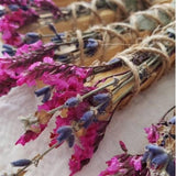 Palo Santo Sage and Lavender Bouquet Smudge Stick | The BeMo Practice Self-Care + Space Clearing