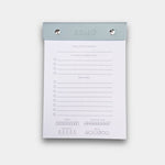 Calming Cascade Blue BeMo Balance daily planner notepad