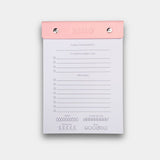 Bring Life To Your Day | Lively Blush Pink Daily BeMo Balance Notepad