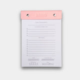 Lively Blush Pink BeMo Balance daily planner notepad