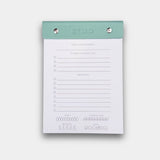 Refreshing Mint Green BeMo Balance daily planner notepad