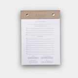 Renurturing Cappuccino BeMo Balance daily planner notepad