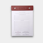 Warm Mahogany Red BeMo Balance daily planner notepad