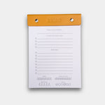 Unearthing Amber Yellow BeMo Balance daily planner notepad