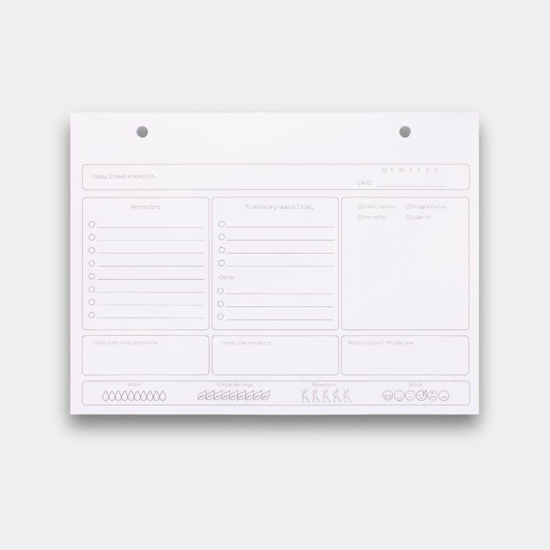 BeMo BeMo Balance Notepad Refill | 3 - Month Needs - Based Planning Insert BAL - BAL - V2 - REFILL