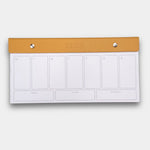 Unearthing Amber Yellow BeMo Balance weekly planner notepad