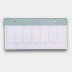 Calming Cascade Blue Weekly BeMo Balance Notepad