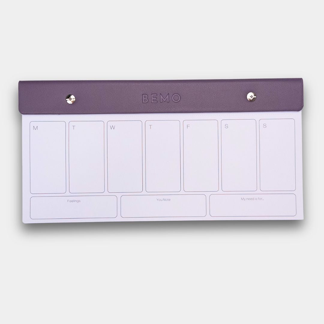 Rewilding Lavender Purple Weekly BeMo Balance Notepad
