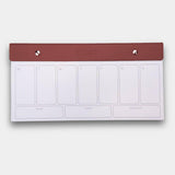Warm Mahogany Red Weekly BeMo Balance Notepad