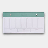 Refreshing Mint Green Weekly BeMo Balance Notepad
