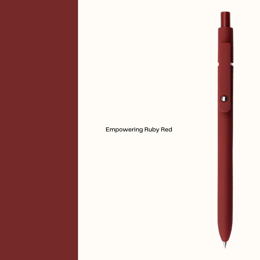 BeMo BeMo Inkflow Gel Pen Empowering Ruby Red long-lasting gel pens