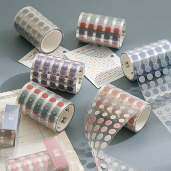 Daily Habit Tracking Colorful Washi Dot Stickers | Visualize Your Progress