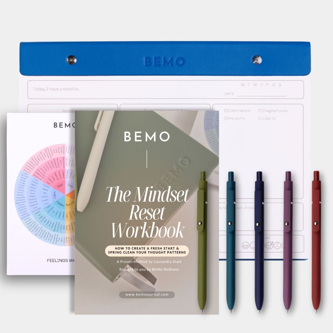 BeMo Declutter Your Mindset Bundle | Break Up With 'Doing' Behavior | 6 Months of Prioritizing You Calming Cascade Blue