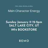 January 11 12-2pm | Harnessing Main Character Energy for 2026 | A Guided BeMo Journaling Event @ 1974 Bookstore Salt Lake City, Utah