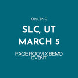 MARCH 5 Smash It! x BeMo: Break It Open, Write It Down | BeMo Guided Writing Circle Rage Room Event | Salt Lake City, Utah