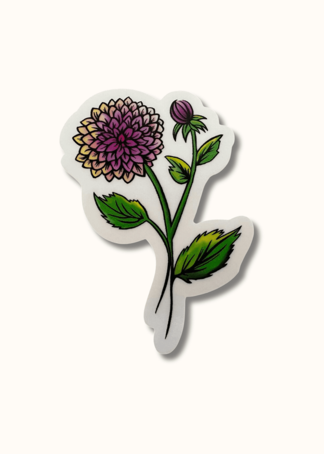 Add Elegance with The Dignified Dahlia | BeMo Sticker