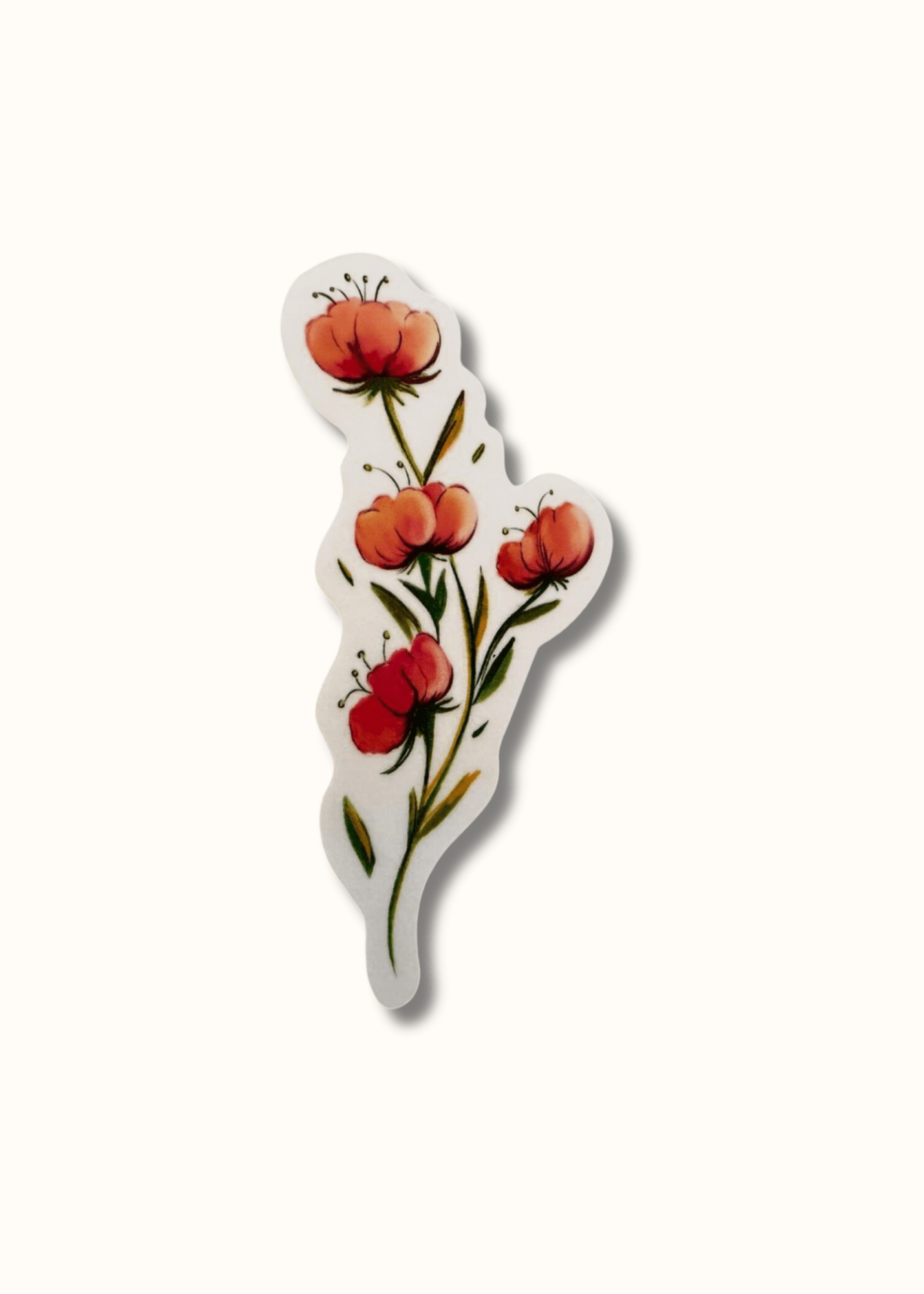 Radiant Bloom Orange Flower BeMo Sticker - BeMo Journal