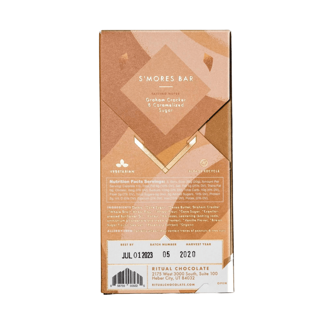 S'MORES BAR 70% by Ritual Chocolate - BeMo Journal